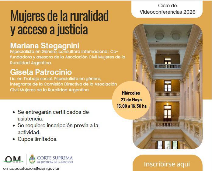 Mujeres de la ruralidad y acceso a justicia